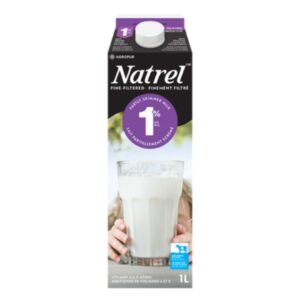 Lait 1% Natrel finement filtré