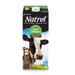 Lait au chocolat 2% Natrel biologique