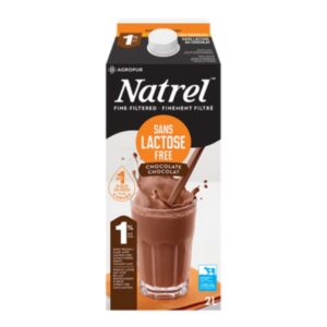Lait chocolat 1% Natrel sans lactose