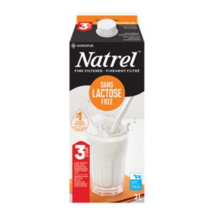 Lait homogénéisé sans lactose Natrel 2L