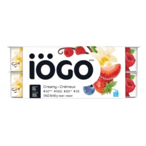 Yogourt iögo original saveurs assorties
